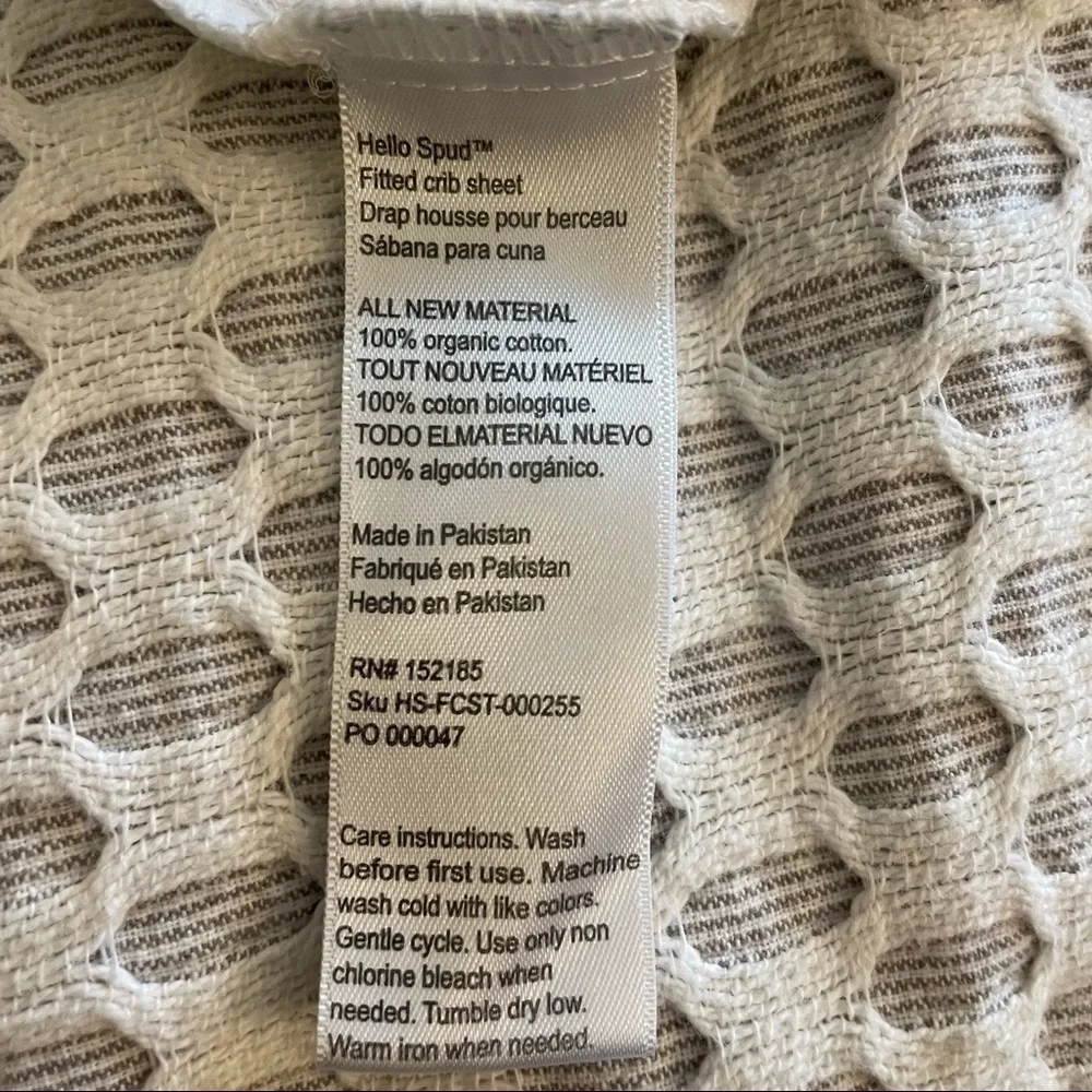 Hello Spud Dino Organic Crib Sheet